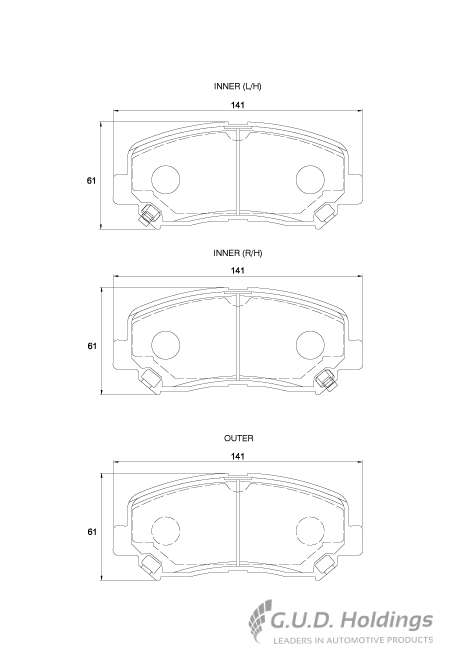 FR BRAKE PADS-MAZDA CX-5